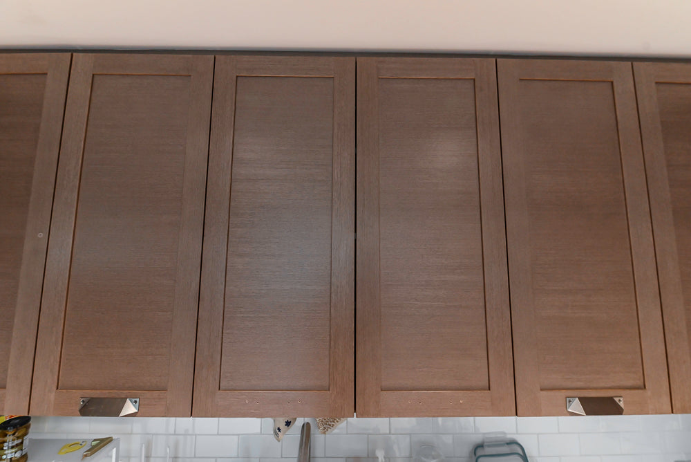 Stevali Brown Oak Transitional Kitchen with Stone Countertops and Luxe Appliances