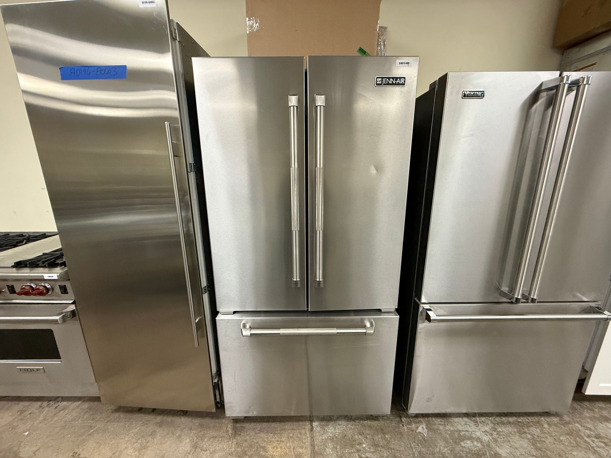 JennAir JFC2290REP 36" Stainless Steel Counter Depth French Door Refrigerator, Pre-Owned