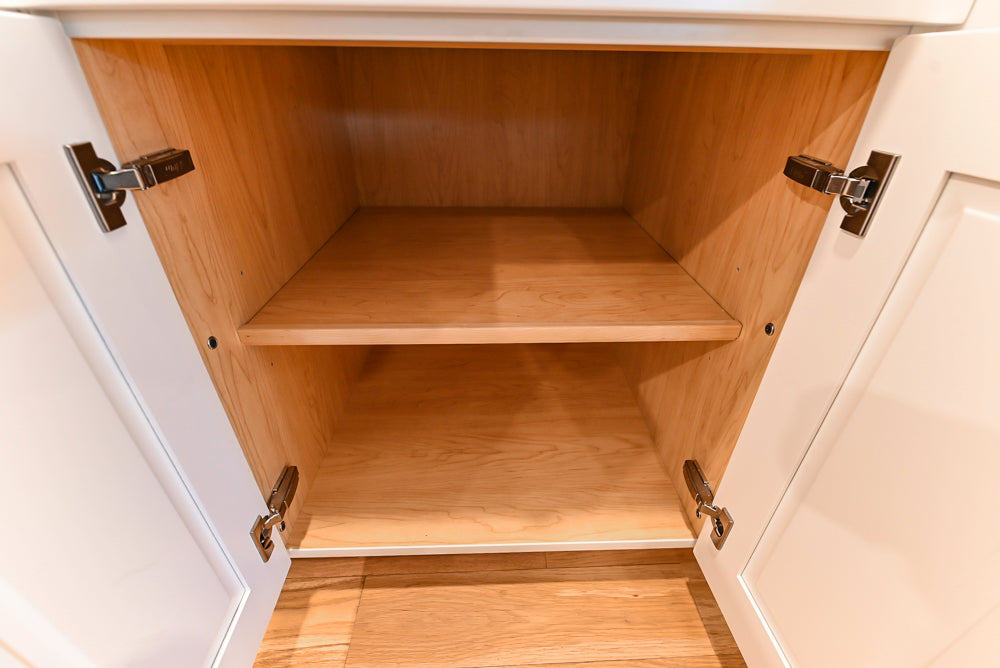 St. Martin Transitional White Kitchen with Island, White Quartz Countertops & JennAir Appliances