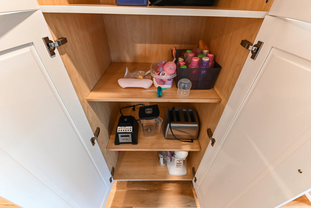 St. Martin Transitional White Kitchen with Island, White Quartz Countertops & JennAir Appliances