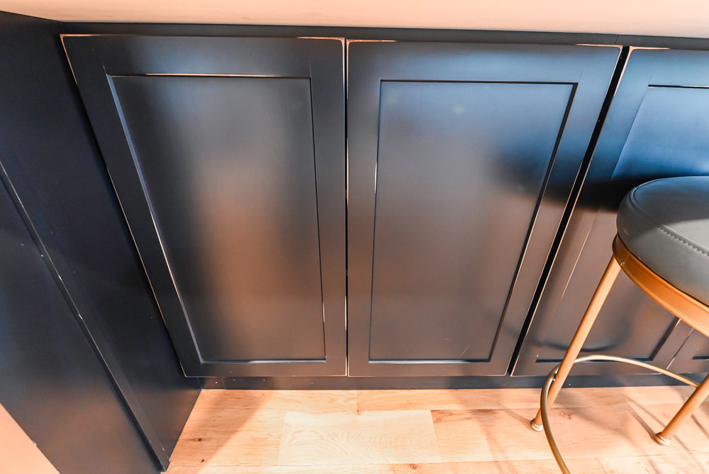 St. Martin Transitional White Kitchen with Island, White Quartz Countertops & JennAir Appliances