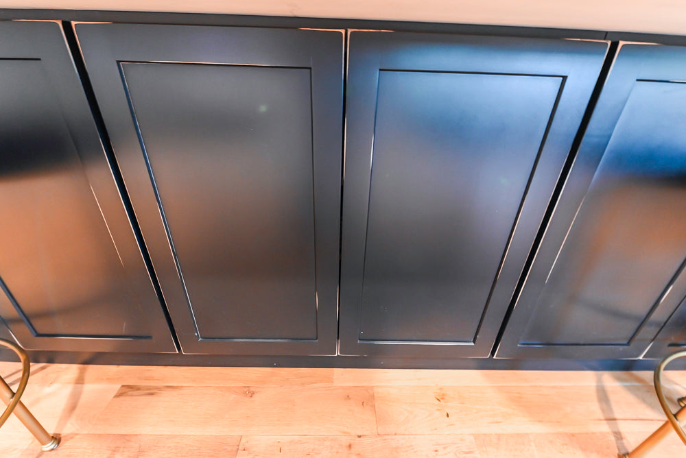 St. Martin Transitional White Kitchen with Island, White Quartz Countertops & JennAir Appliances