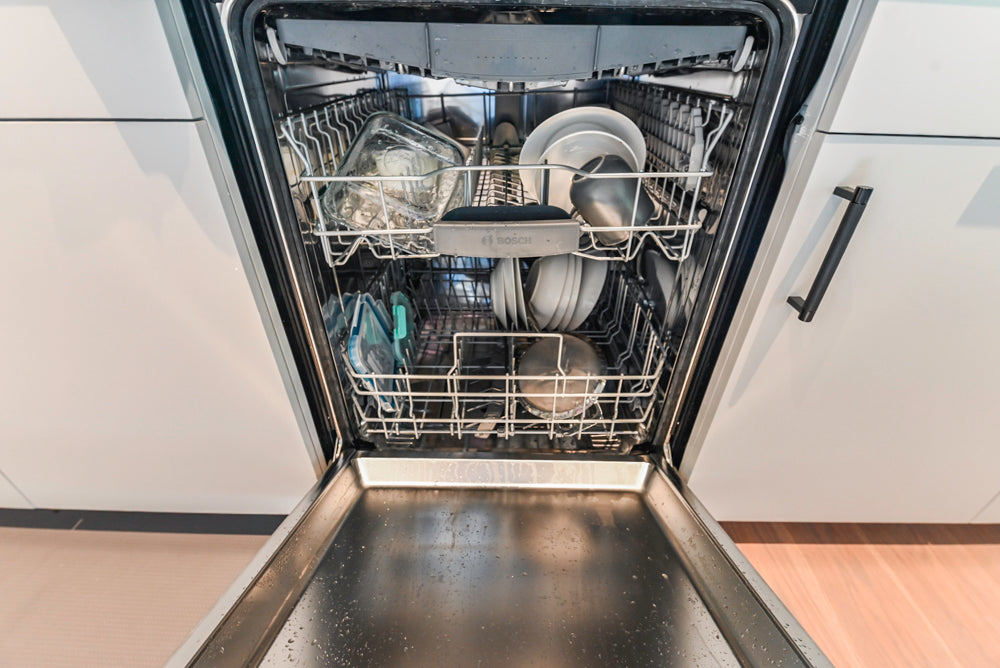 Custom Modern Two-Tone Kitchen with Marble Top Island and Sub-Zero & Wolf Appliances