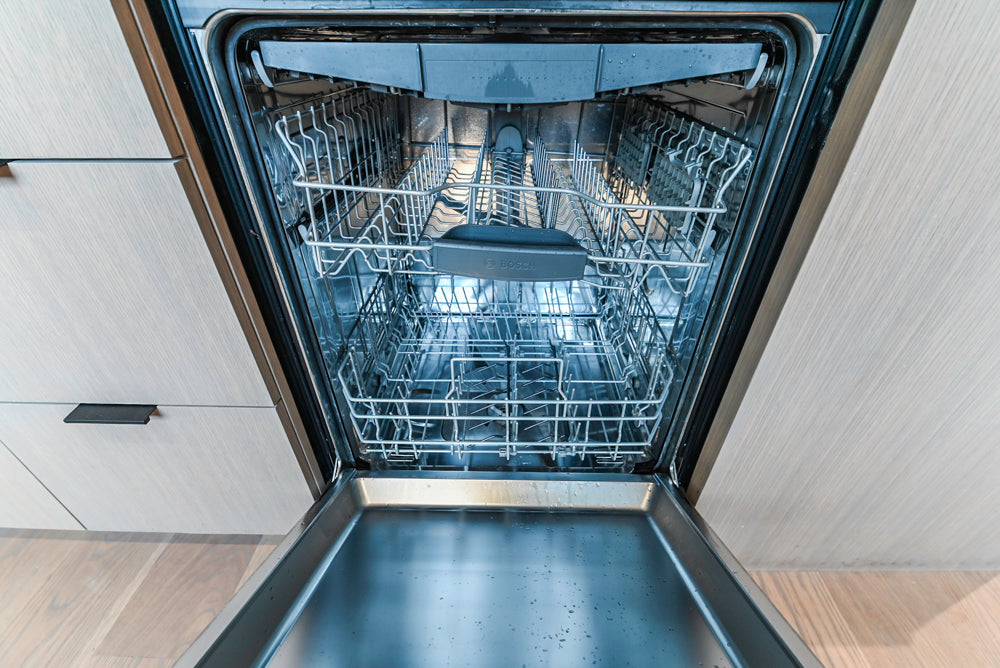Custom Modern Two-Tone Kitchen with Marble Top Island and Sub-Zero & Wolf Appliances
