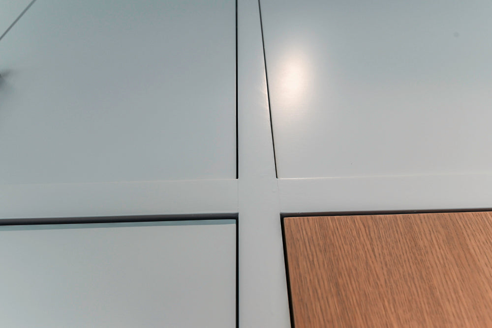 Custom Modern Two-Tone Kitchen with Marble Top Island and Sub-Zero & Wolf Appliances