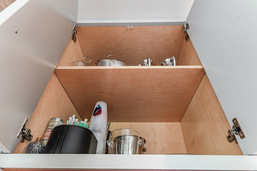 Custom Modern Two-Tone Kitchen with Marble Top Island and Sub-Zero & Wolf Appliances