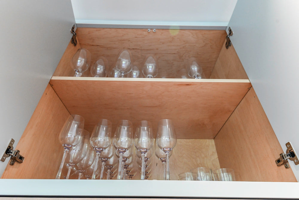 Custom Modern Two-Tone Kitchen with Marble Top Island and Sub-Zero & Wolf Appliances