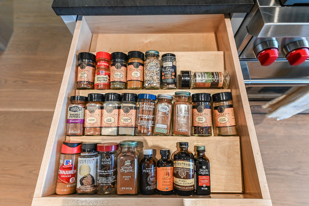 Custom Modern Two-Tone Kitchen with Marble Top Island and Sub-Zero & Wolf Appliances