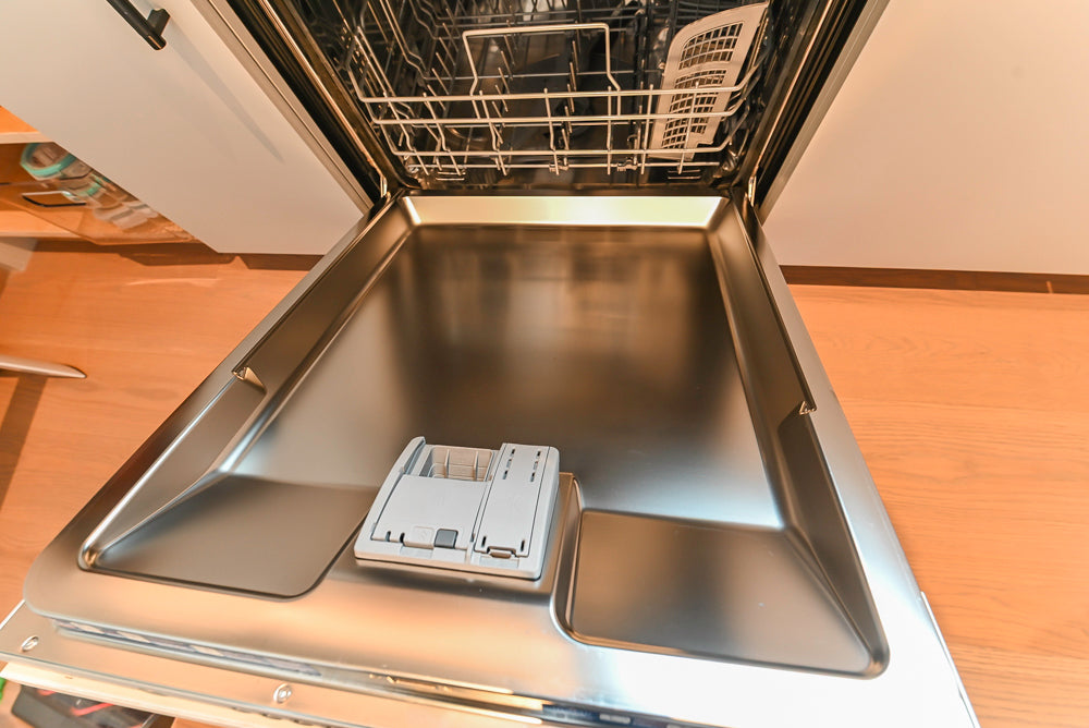 Custom Modern White Butler's Pantry with Stone Countertops & Sink