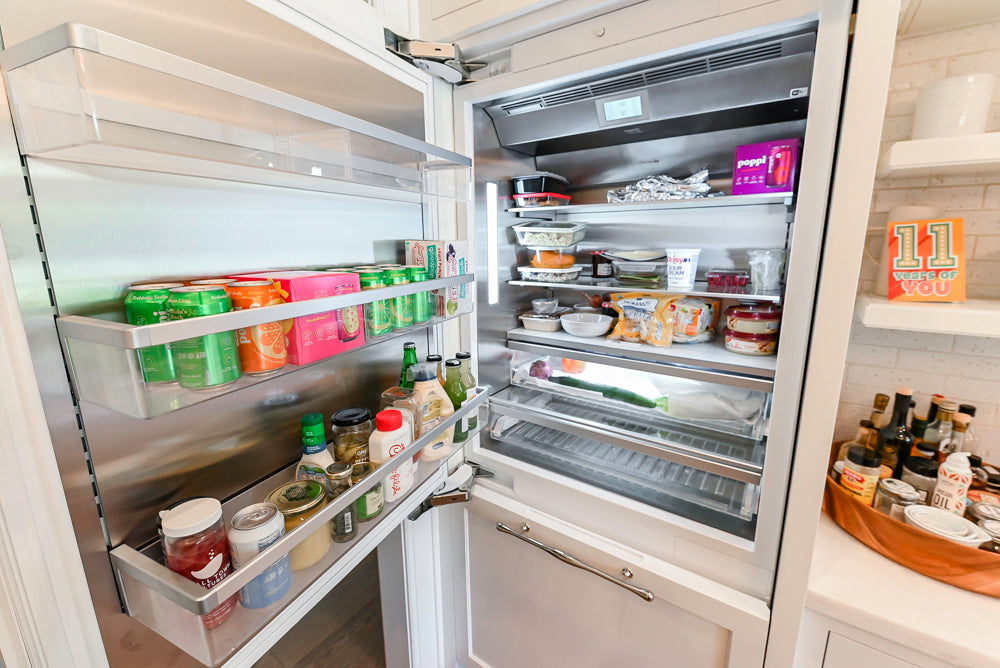 Ciuffo Cabinetry Transitional White Kitchen with Marble Countertops and Thermador Appliances