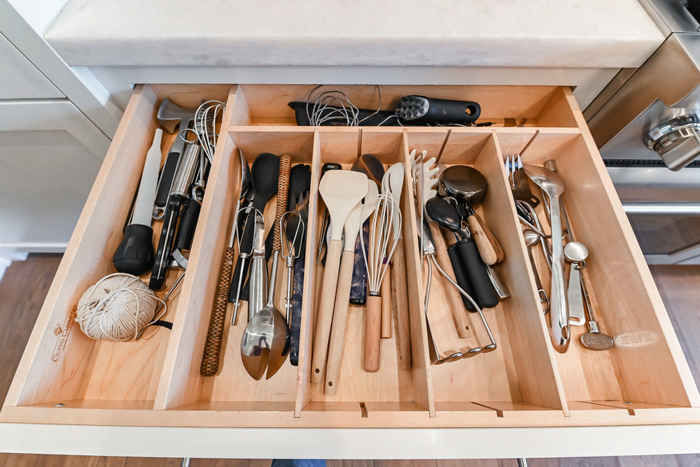 Ciuffo Cabinetry Transitional White Kitchen with Marble Countertops and Thermador Appliances
