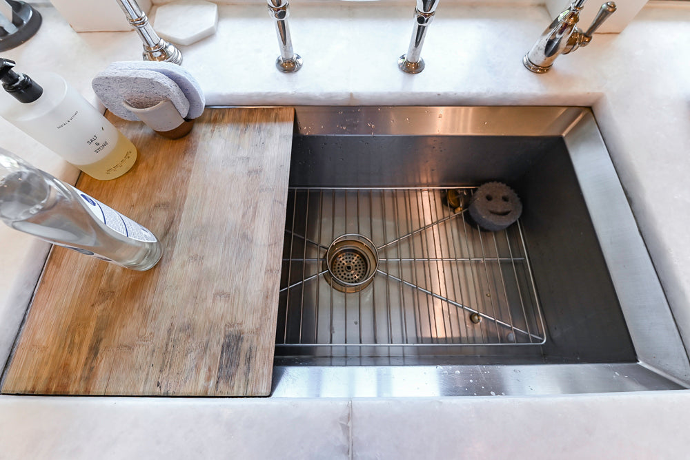 Ciuffo Cabinetry Transitional White Kitchen with Marble Countertops and Thermador Appliances