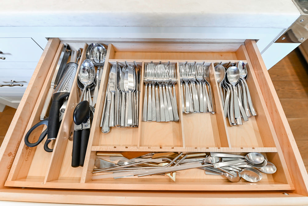 Ciuffo Cabinetry Transitional White Kitchen with Marble Countertops and Thermador Appliances