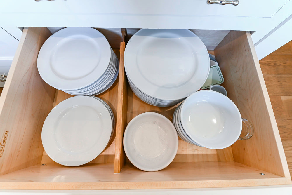 Ciuffo Cabinetry Transitional White Kitchen with Marble Countertops and Thermador Appliances