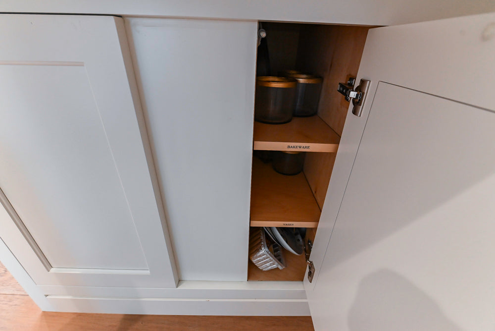 Ciuffo Cabinetry Transitional White Kitchen with Marble Countertops and Thermador Appliances
