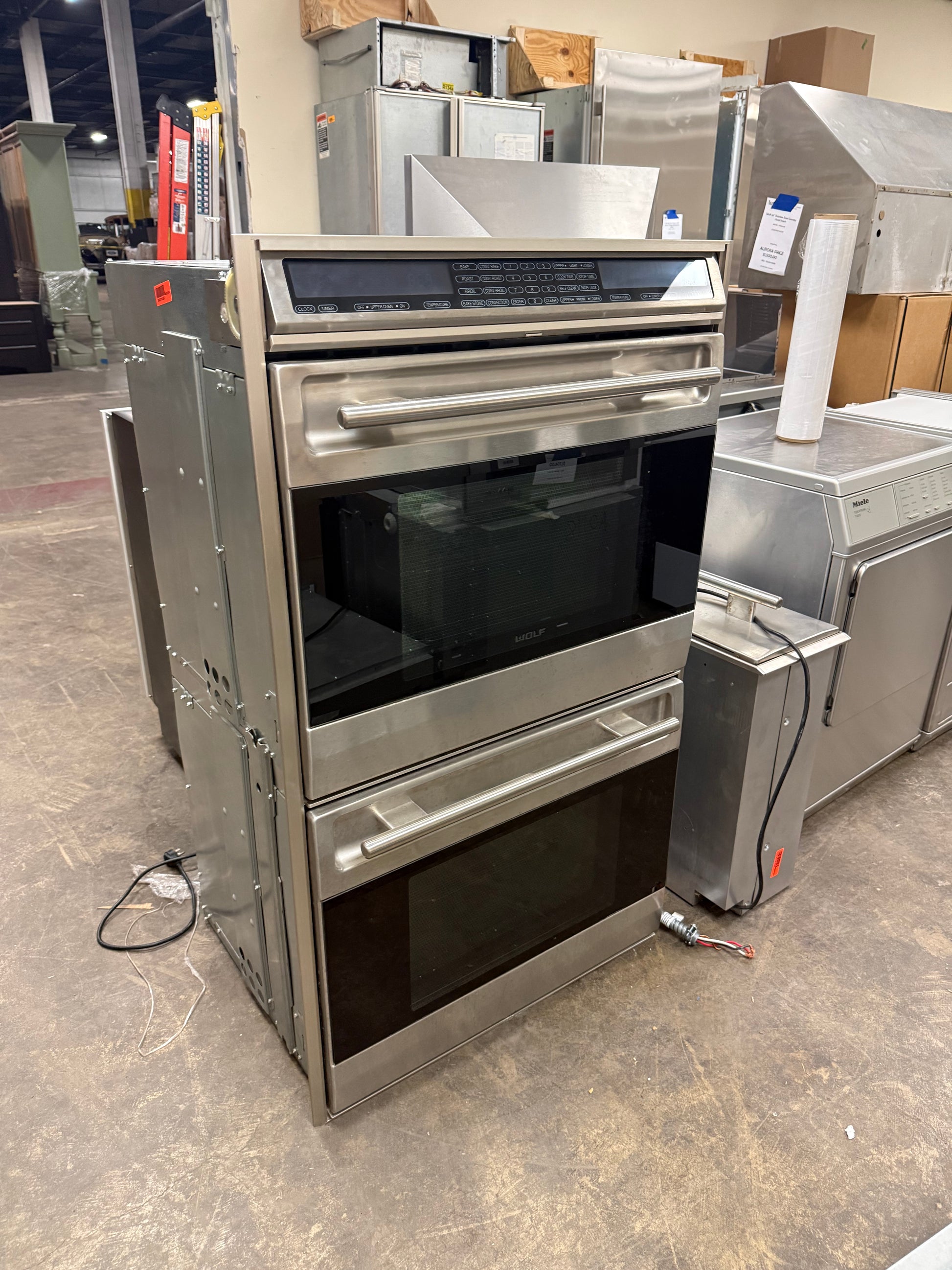 Wolf 30 inch E Series professional built-in double oven in stainless steel