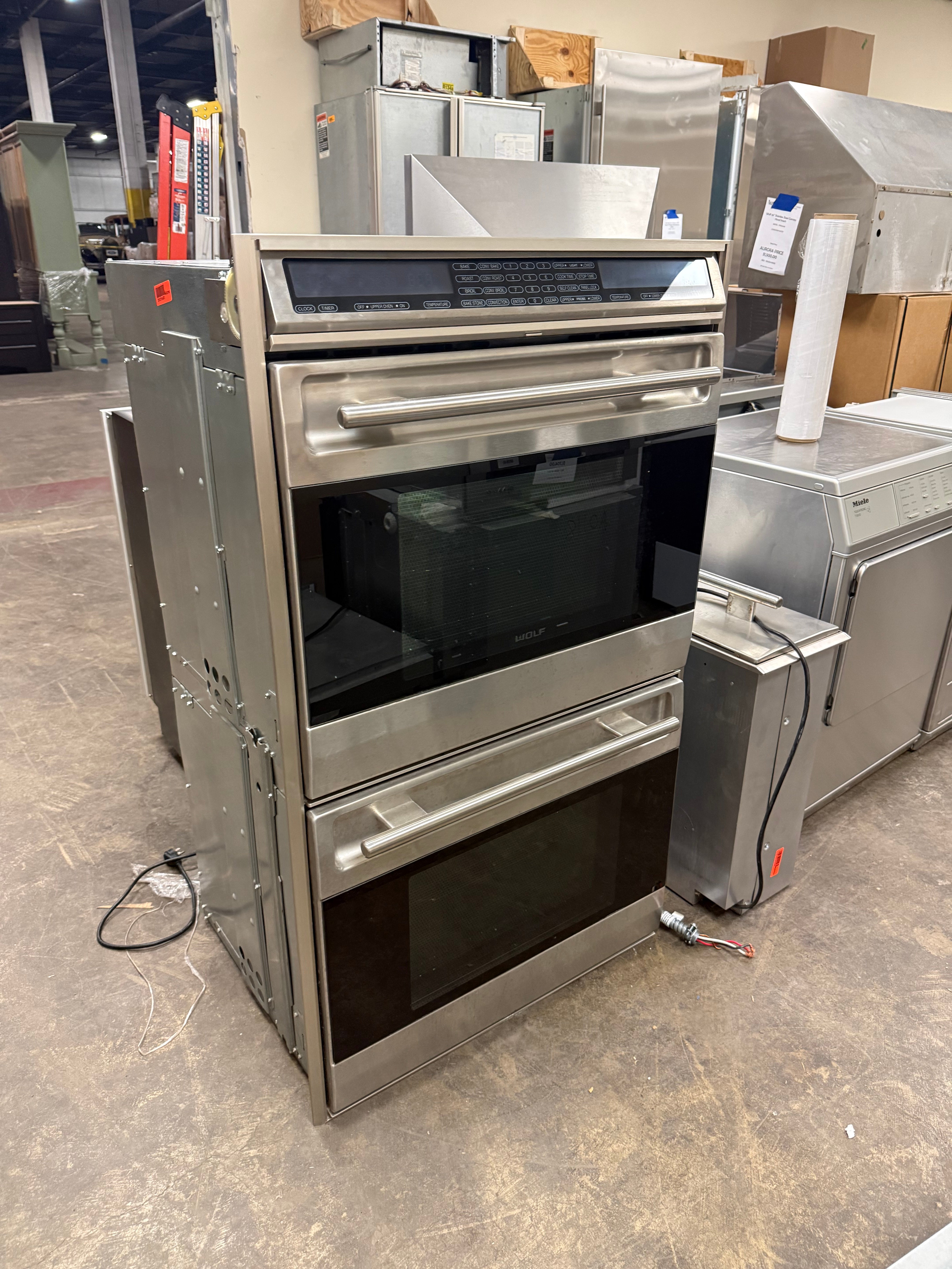 Wolf 30 inch E Series professional built-in double oven in stainless steel