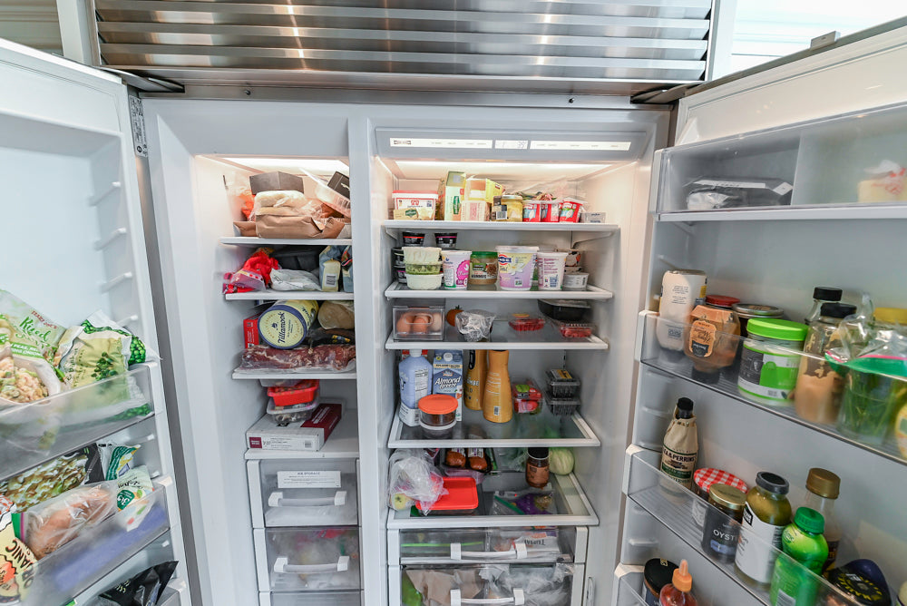Plain & Fancy Transitional White Kitchen with Island, Countertops and Wolf & Sub-Zero Appliances