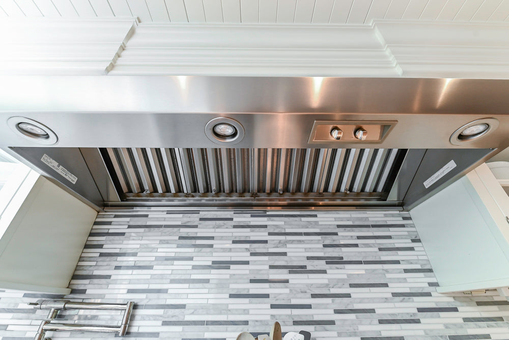 Plain & Fancy Transitional White Kitchen with Island, Countertops and Wolf & Sub-Zero Appliances