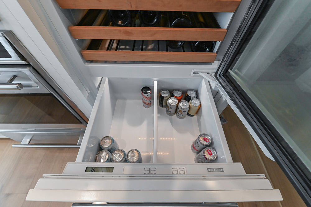 Plain & Fancy Transitional White Kitchen with Island, Countertops and Wolf & Sub-Zero Appliances