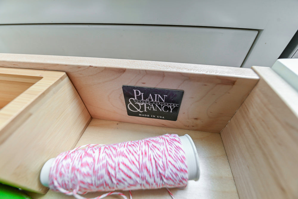 Plain & Fancy Transitional White Kitchen with Island, Countertops and Wolf & Sub-Zero Appliances