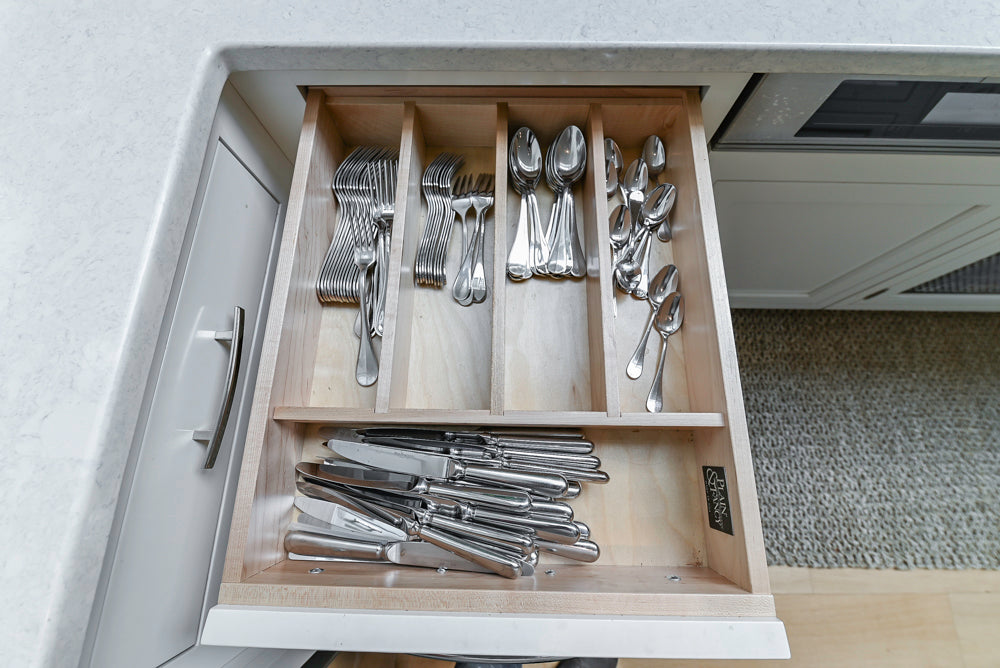 Plain & Fancy Transitional White Kitchen with Island, Countertops and Wolf & Sub-Zero Appliances