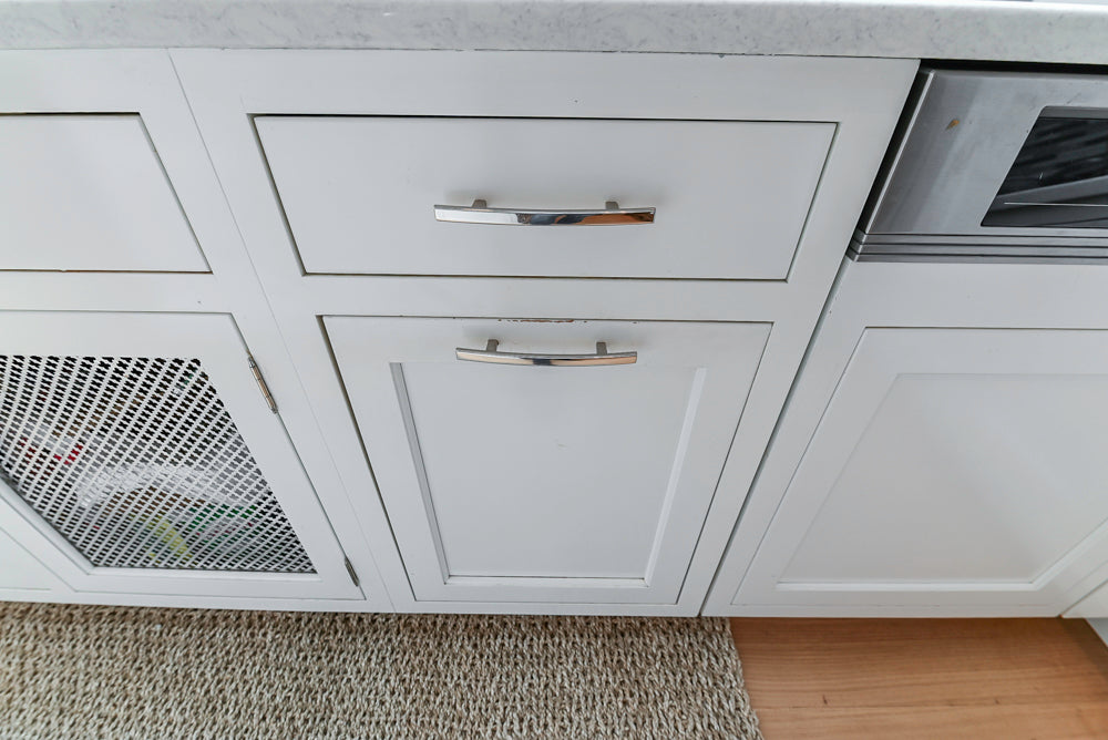 Plain & Fancy Transitional White Kitchen with Island, Countertops and Wolf & Sub-Zero Appliances