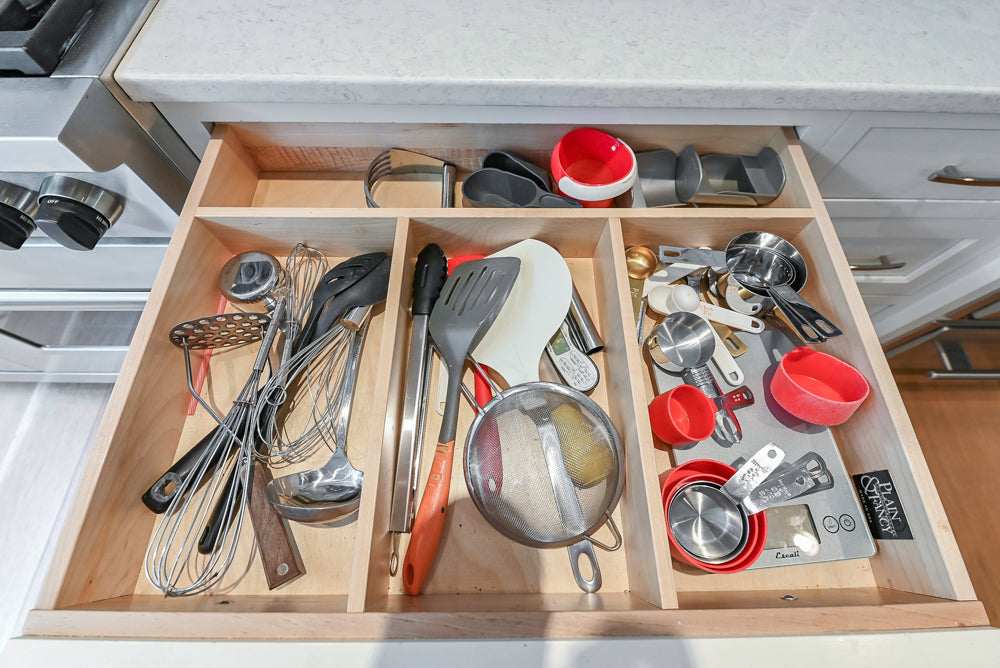 Plain & Fancy Transitional White Kitchen with Island, Countertops and Wolf & Sub-Zero Appliances