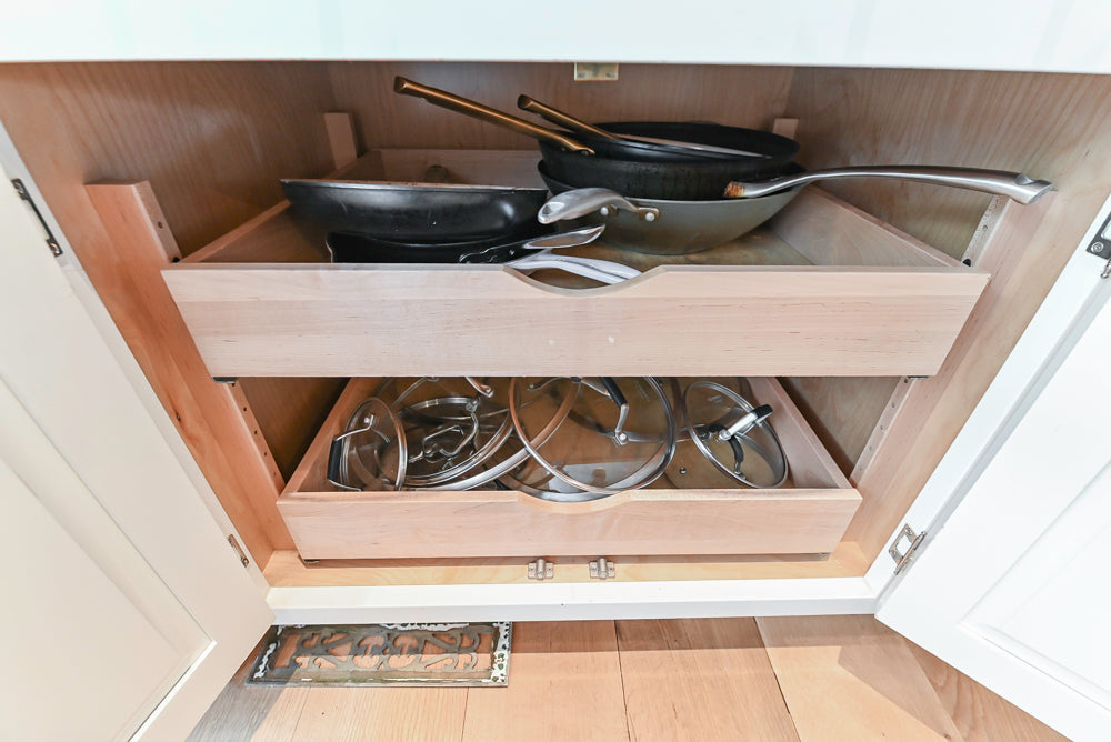 Plain & Fancy Transitional White Kitchen with Island, Countertops and Wolf & Sub-Zero Appliances
