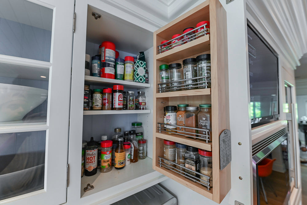 Plain & Fancy Transitional White Kitchen with Island, Countertops and Wolf & Sub-Zero Appliances
