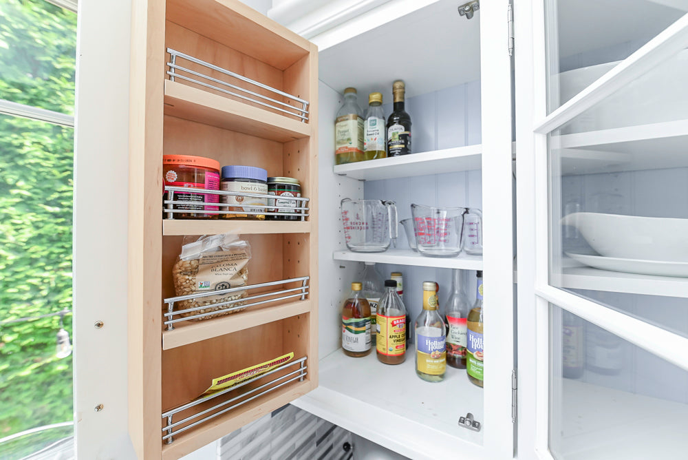 Plain & Fancy Transitional White Kitchen with Island, Countertops and Wolf & Sub-Zero Appliances