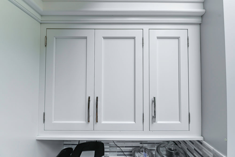 Plain & Fancy Transitional White Kitchen with Island, Countertops and Wolf & Sub-Zero Appliances