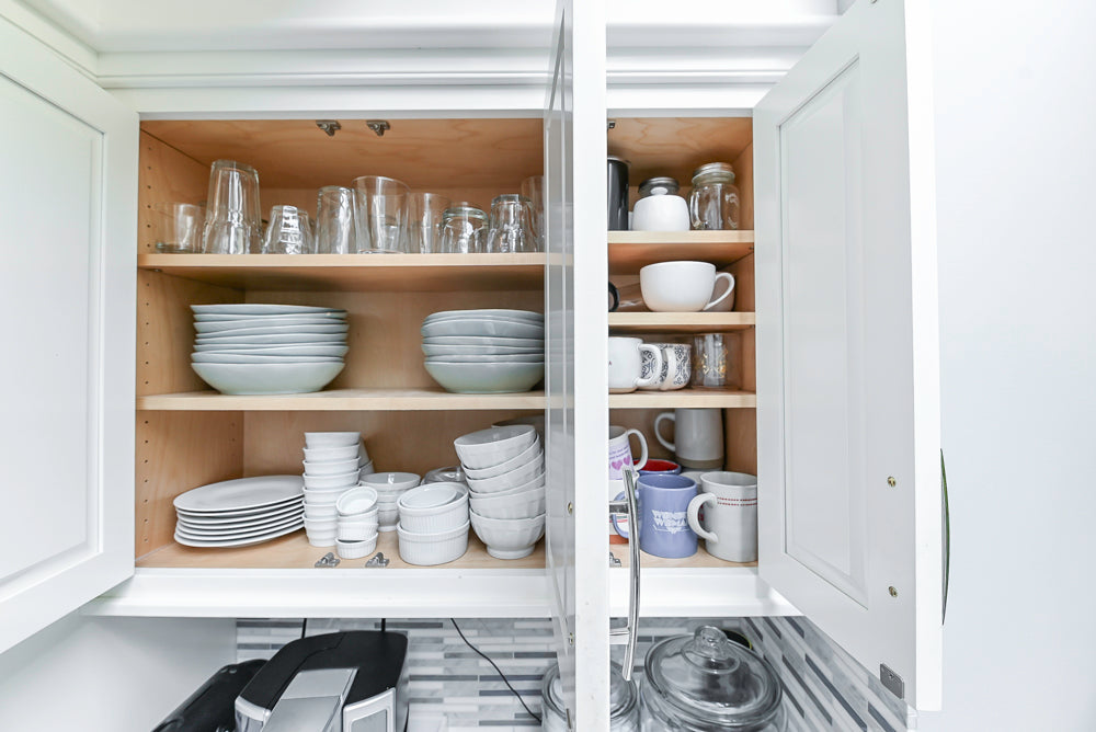 Plain & Fancy Transitional White Kitchen with Island, Countertops and Wolf & Sub-Zero Appliances