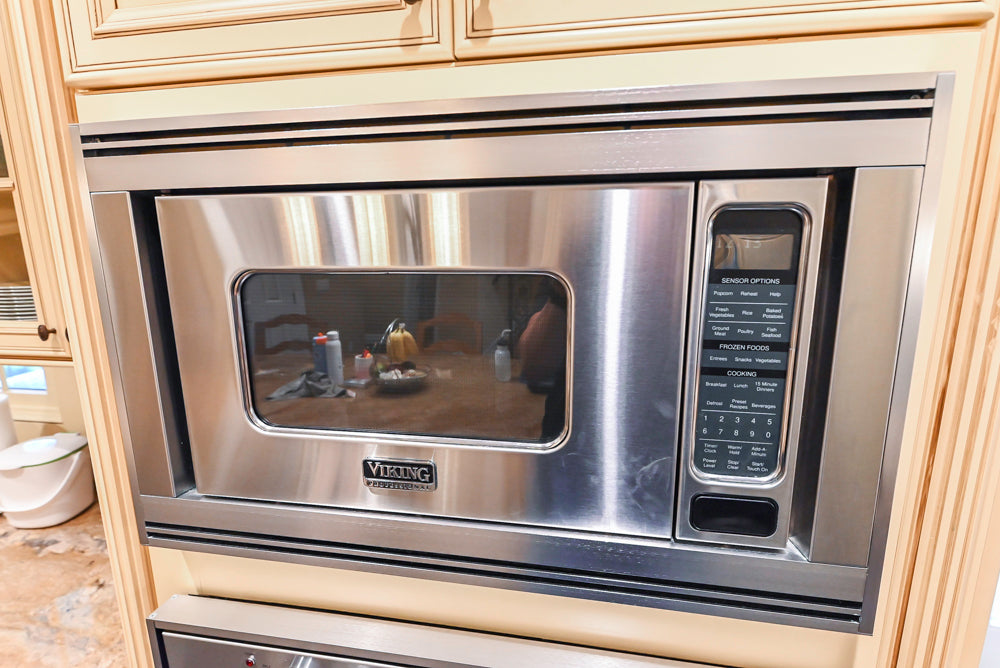 Custom Traditional Cream Kitchen with Island, Butler's Pantry and Viking Appliances