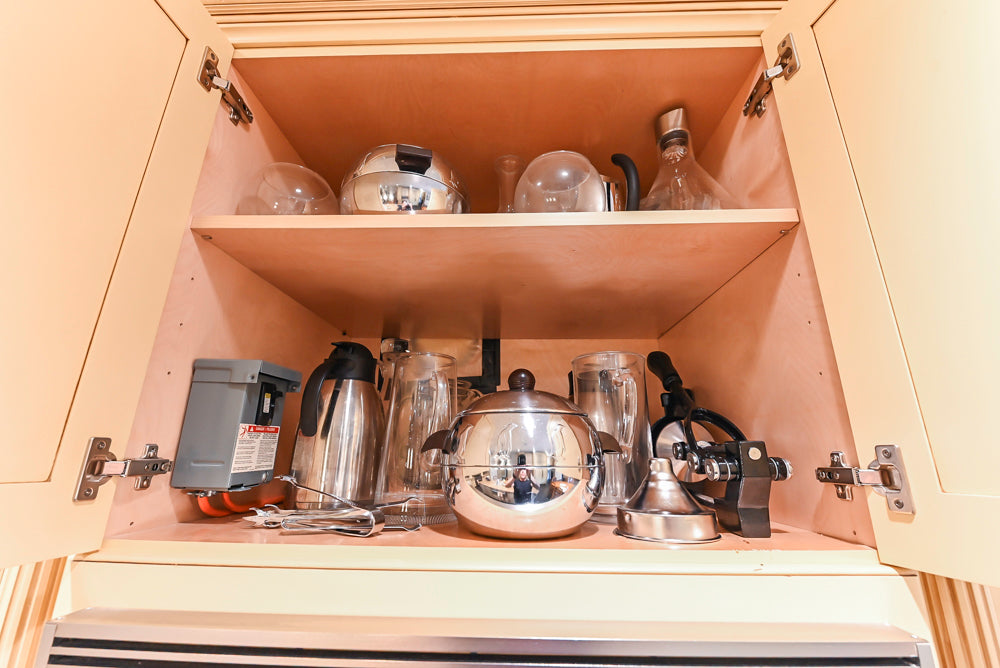 Custom Traditional Cream Kitchen with Island, Butler's Pantry and Viking Appliances