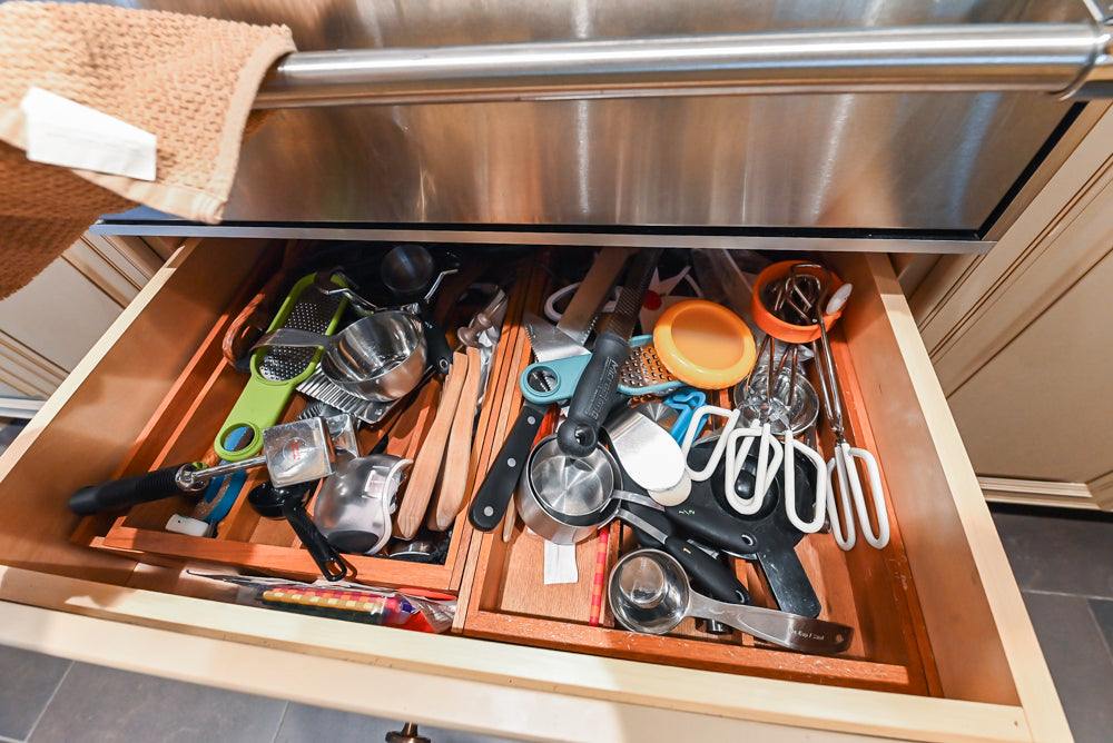 Custom Traditional Cream Kitchen with Island, Butler's Pantry and Viking Appliances