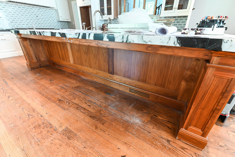 Christopher Peacock Transitional White Kitchen with Island and Miele Appliances