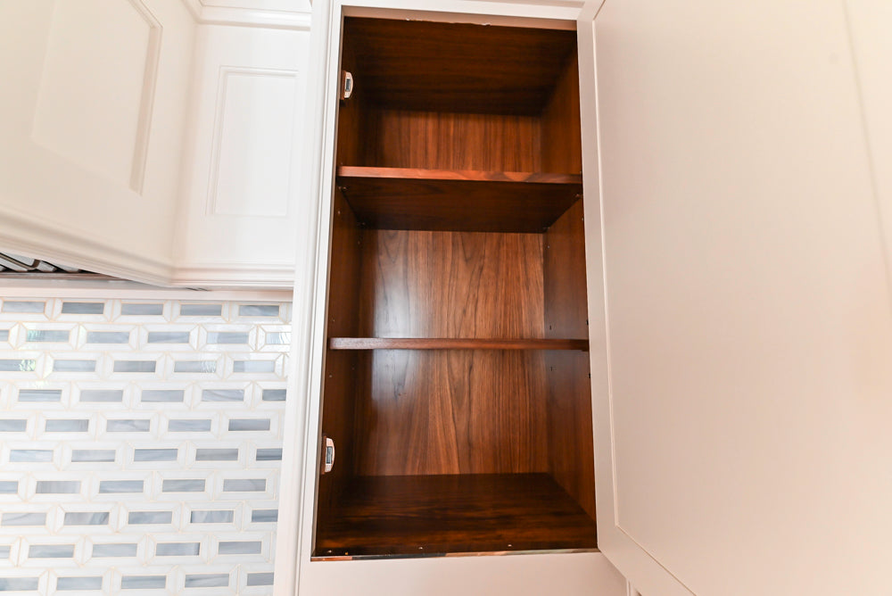 Christopher Peacock Transitional White Kitchen with Island and Miele Appliances