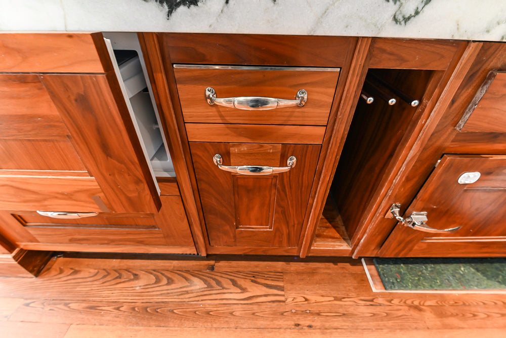 Christopher Peacock Transitional White Kitchen with Island and Miele Appliances