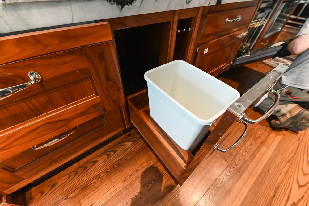 Christopher Peacock Transitional White Kitchen with Island and Miele Appliances