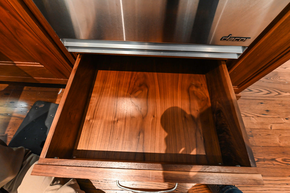 Christopher Peacock Transitional White Kitchen with Island and Miele Appliances