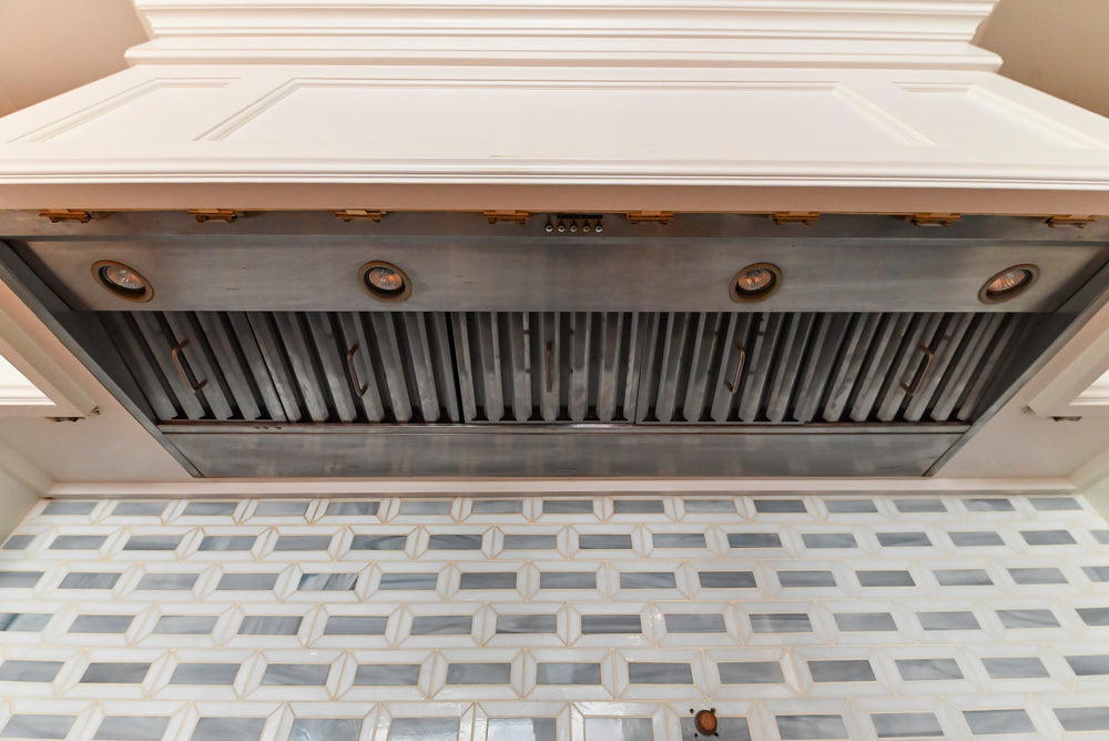 Christopher Peacock Transitional White Kitchen with Island and Miele Appliances