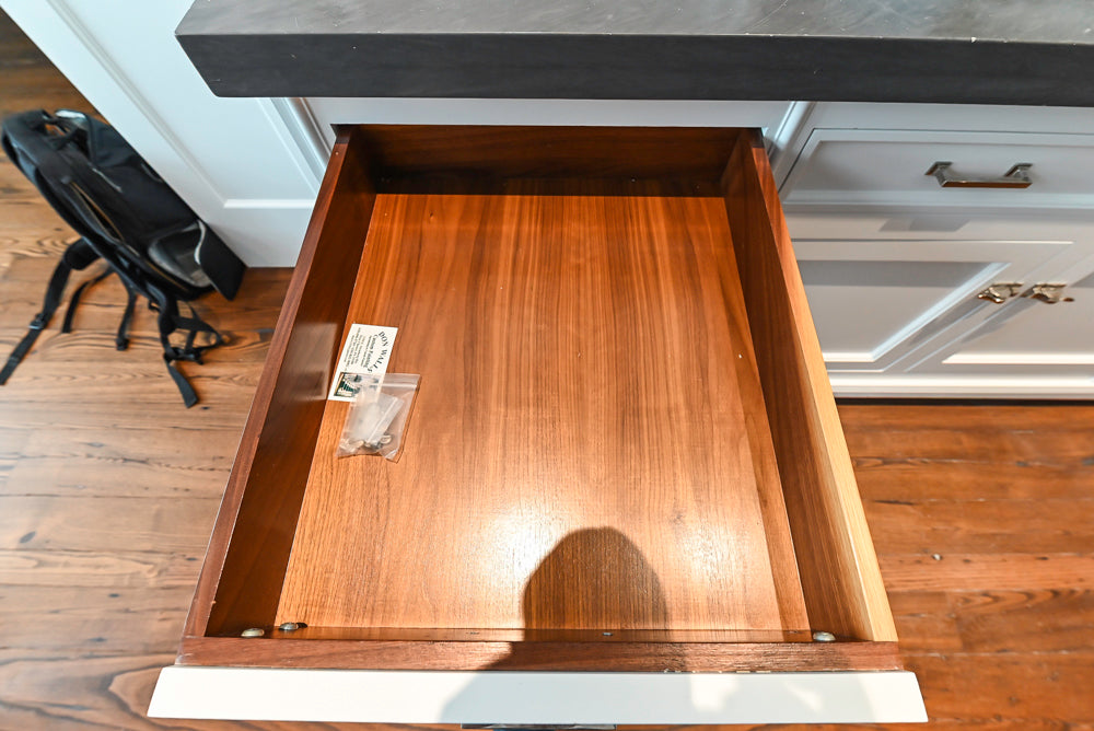 Christopher Peacock Transitional White Kitchen with Island and Miele Appliances