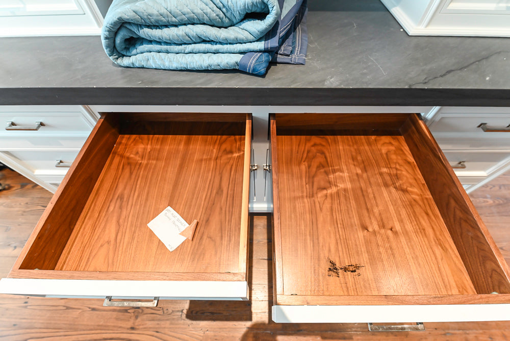 Christopher Peacock Transitional White Kitchen with Island and Miele Appliances