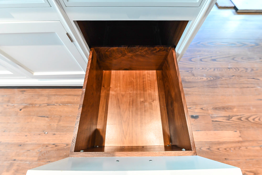 Christopher Peacock Transitional White Kitchen with Island and Miele Appliances