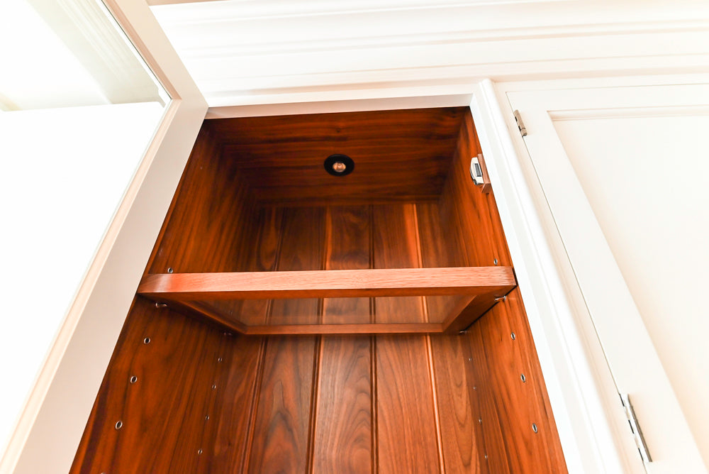 Christopher Peacock Transitional White Kitchen with Island and Miele Appliances