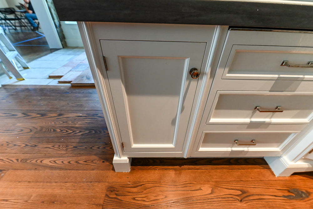 Christopher Peacock Transitional White Kitchen with Island and Miele Appliances