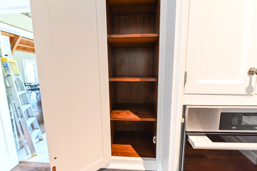 Christopher Peacock Transitional White Kitchen with Island and Miele Appliances