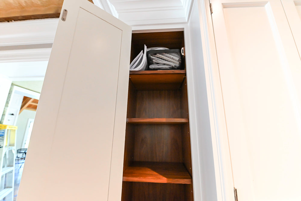 Christopher Peacock Transitional White Kitchen with Island and Miele Appliances