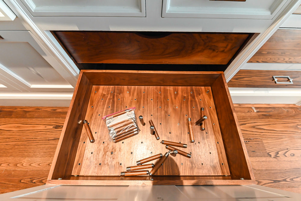 Christopher Peacock Transitional White Kitchen with Island and Miele Appliances